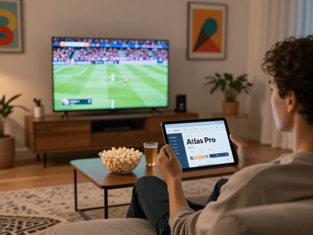 Profitez de l'application Atlas Pro pour le cinéma à domicile avec 12 000 chaînes.