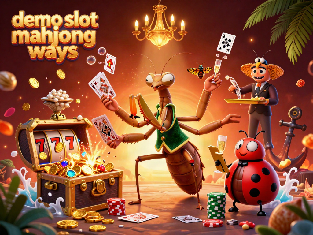 Engage with the dynamic demo slot mahjong ways featuring a giant praying mantis card sharp and ladybug pit boss in a vibrant casino