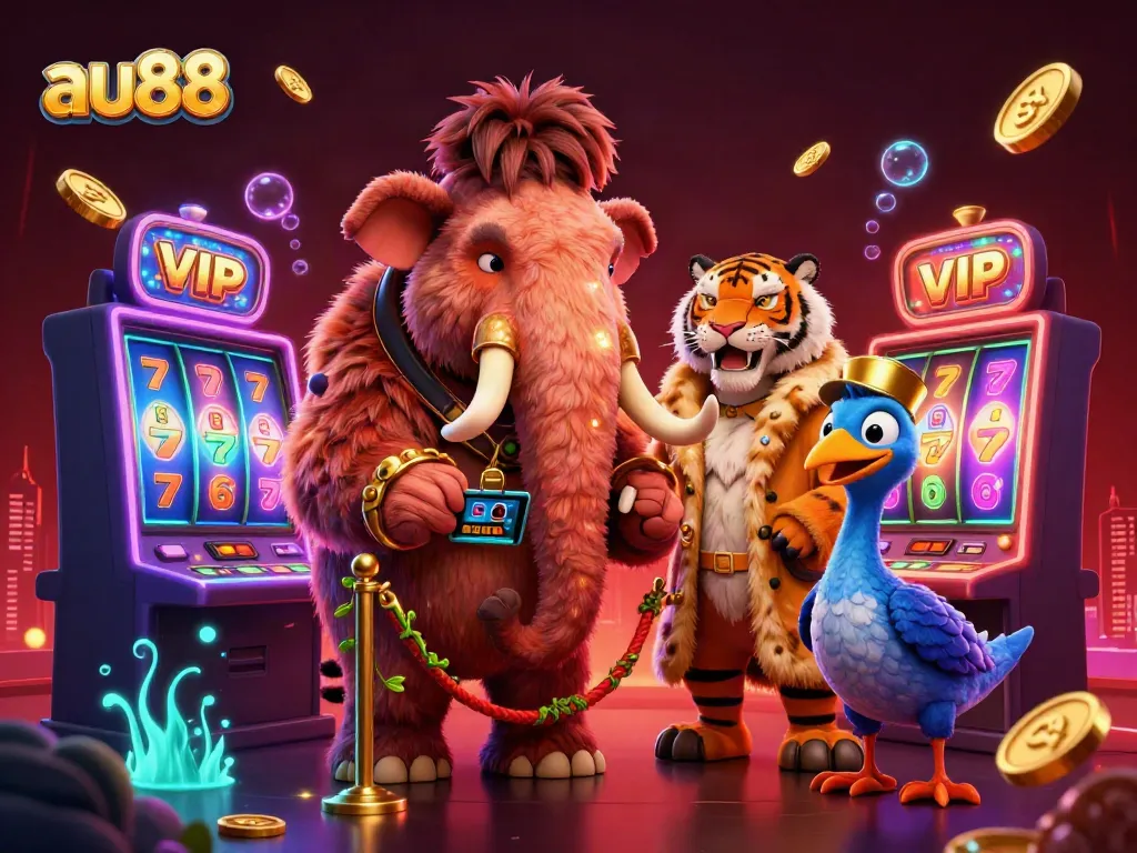 Experience the excitement of au88 as a woolly mammoth bouncer welcomes guests to the casino.