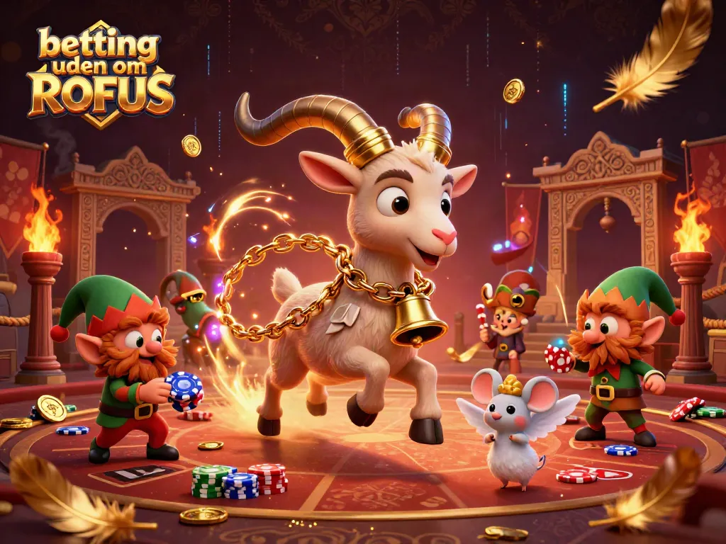 Experience thrilling gaming action with betting uden om ROFUS in a vibrant casino scene.