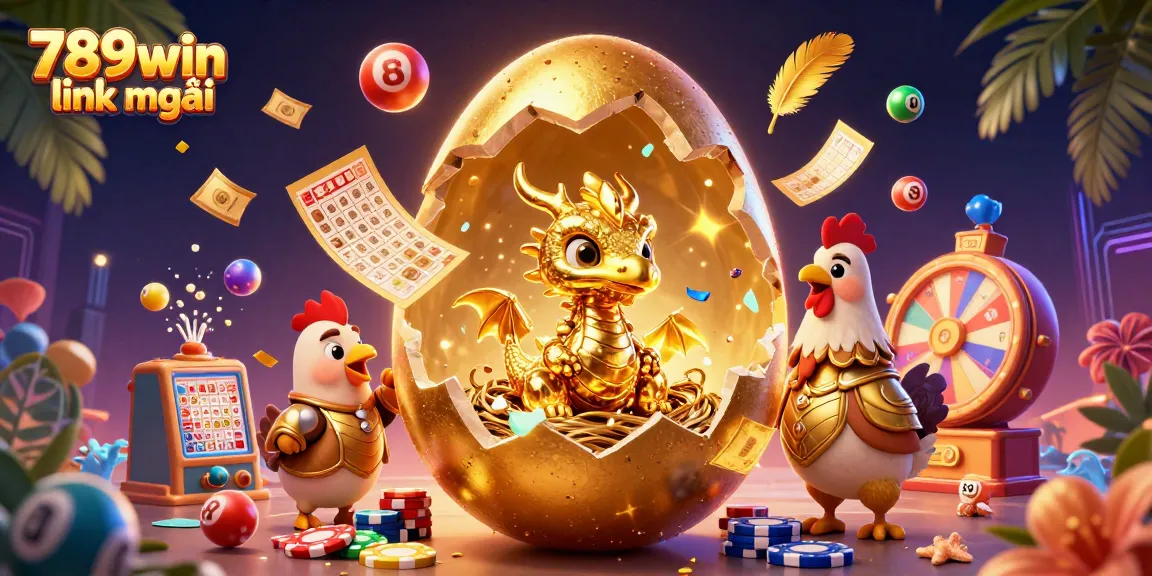 Experience the excitement of 789win link mới with a stunning 3D dragon and dynamic game elements.