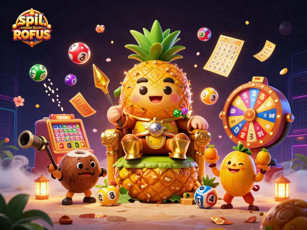 Engage in spil casino uden om ROFUS with a vibrant 3D casino scene featuring dynamic characters and game elements.